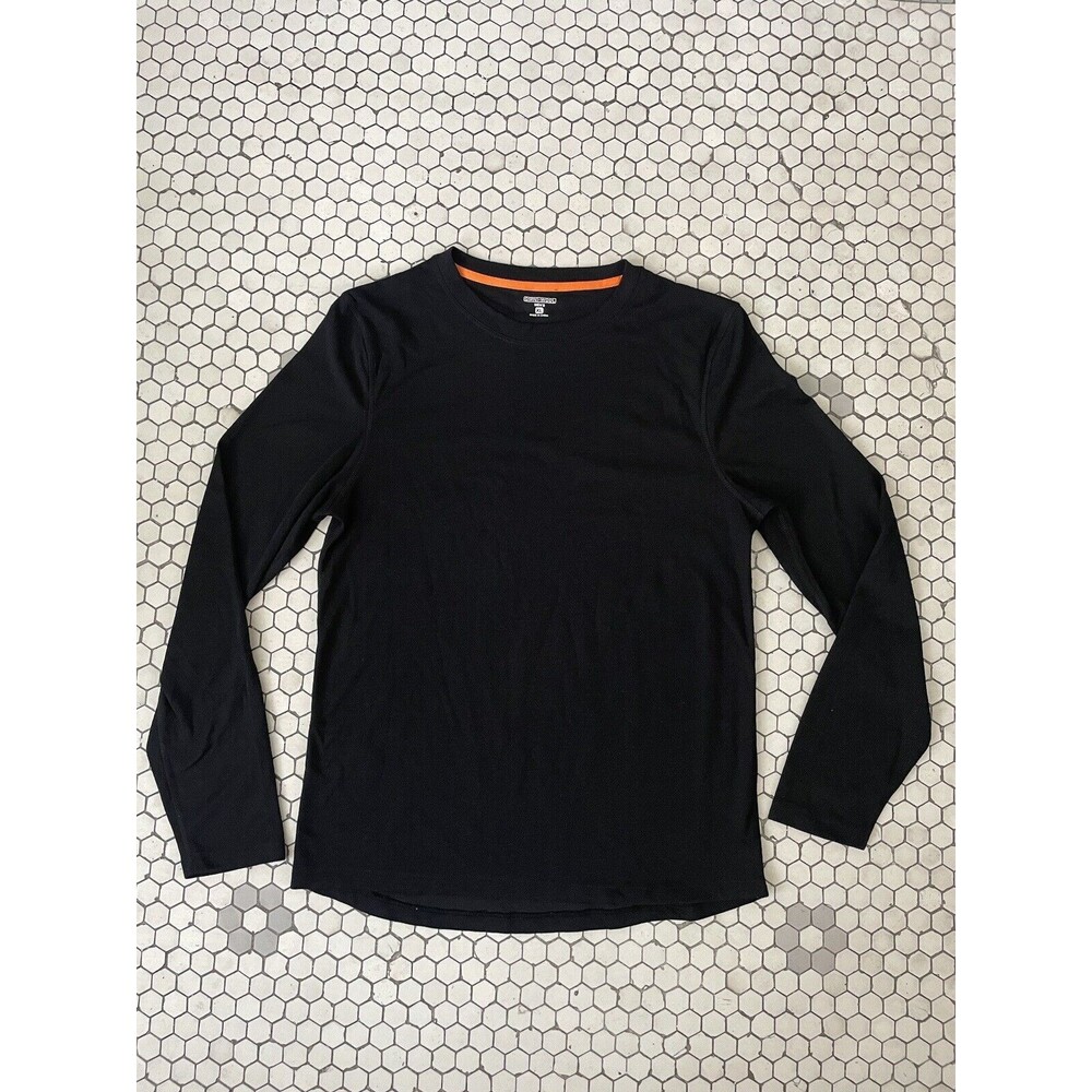 Omni Wool Top Mens XL Black Base Layer Outdoor Work Layering Hiking Camping